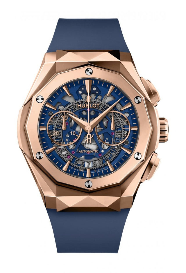 Hublot Classic Fusion Aerofusion Chronograph Orlinski King Gold Blue Men's Watch 525.OX.5180.RX.ORL21