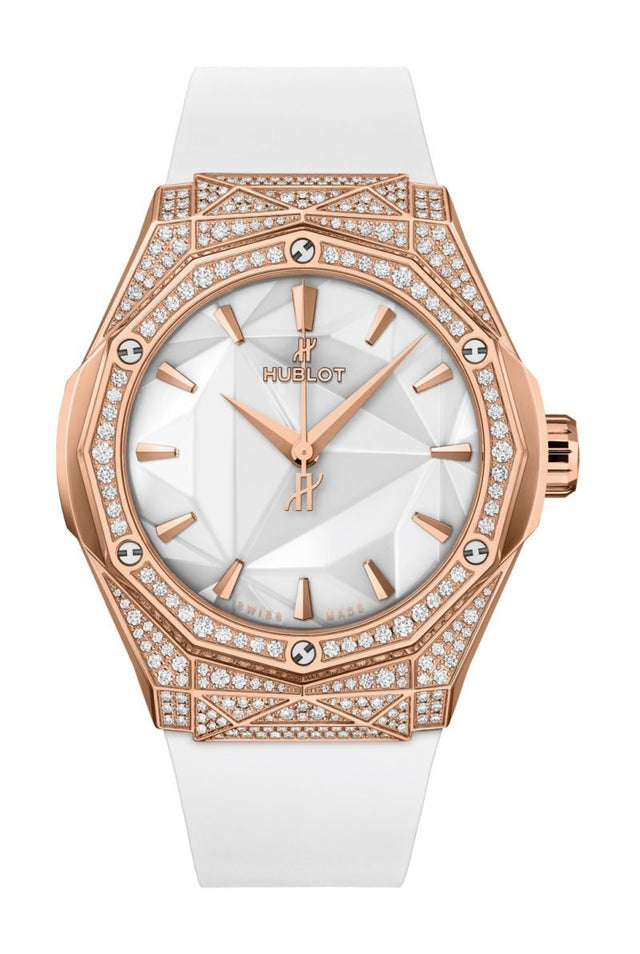 Hublot Classic Fusion Orlinski King Gold White Pavé Men's Watch 550.OS.2200.RW.1604.ORL20