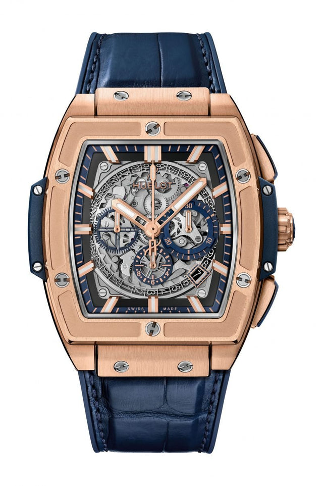 Hublot Spirit of Big Bang King Gold Blue Men's Watch 641.OX.7180.LR