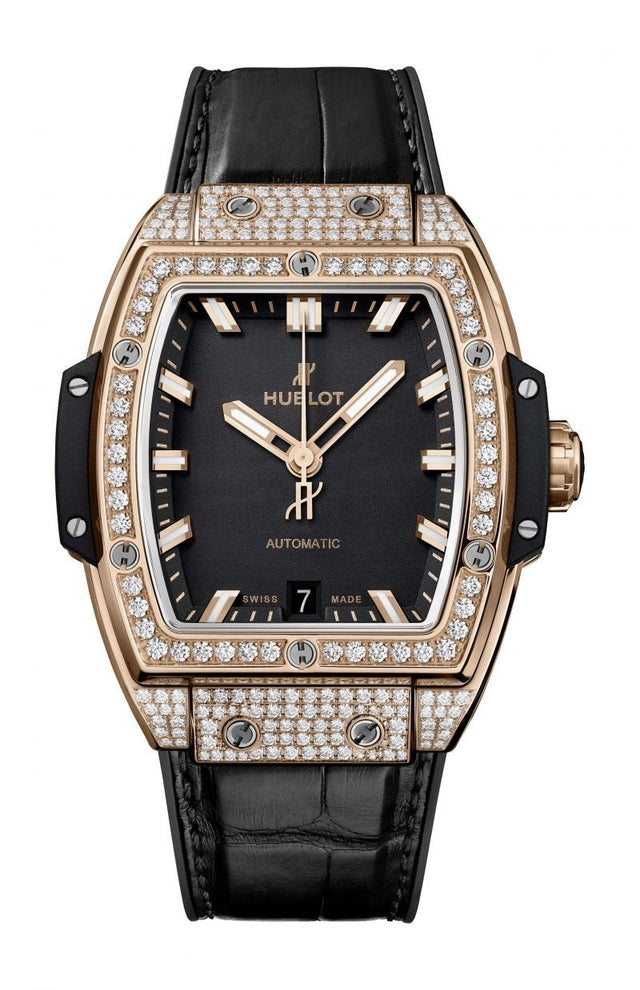 Hublot Spirit of Big Bang King Gold Pavé Woman's Watch 665.OX.1180.LR.1604