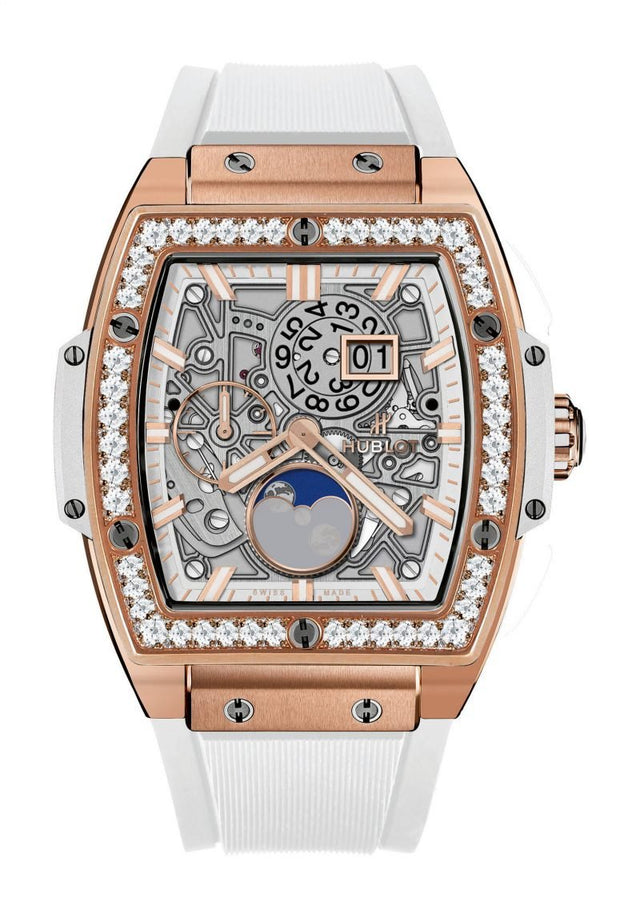 Hublot Spirit Of Big Bang Moonphase King Gold White Diamonds Men's Watch 647.OE.2080.RW.1204