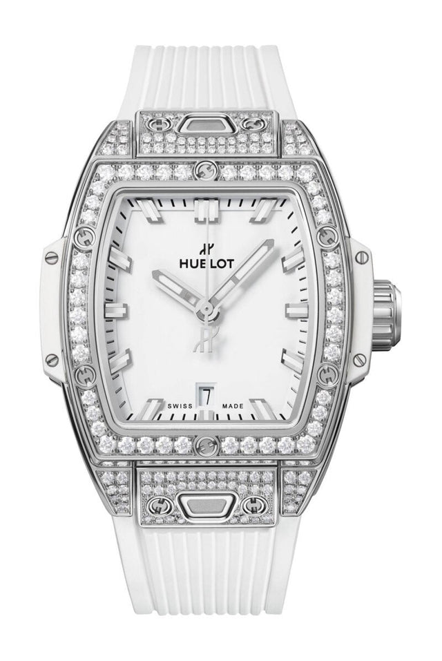 Hublot Spirit of Big Bang Steel White Pavé Woman's Watch 682.SE.2010.RW.1604