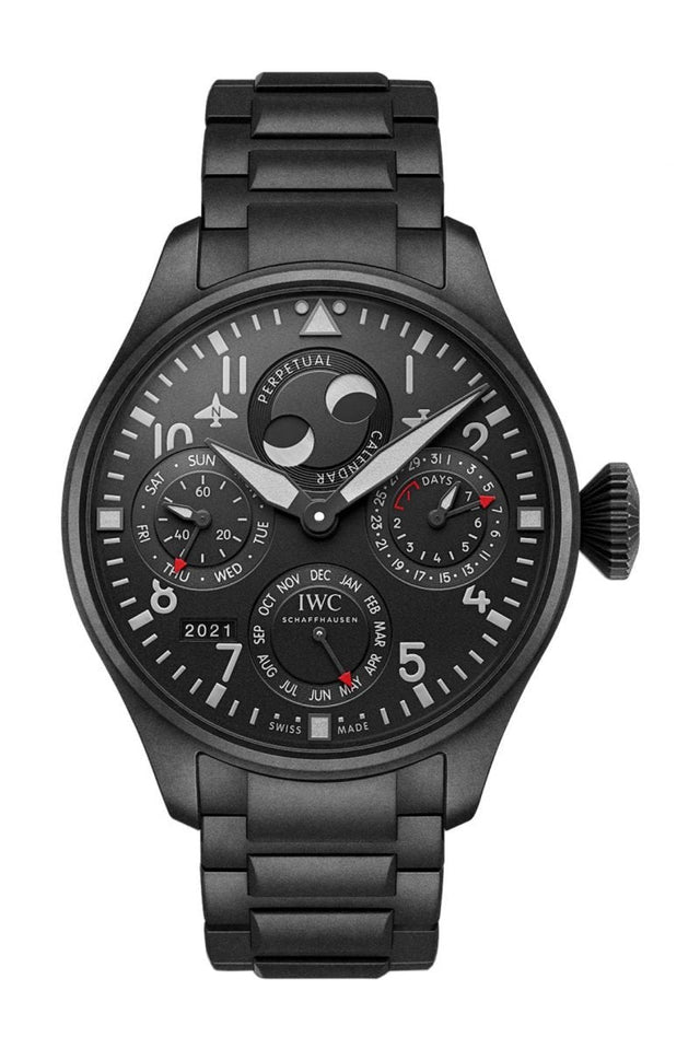 IWC Big Pilot’s Watch Perpetual Calendar Top Gun Ceratanium Men's IW503604