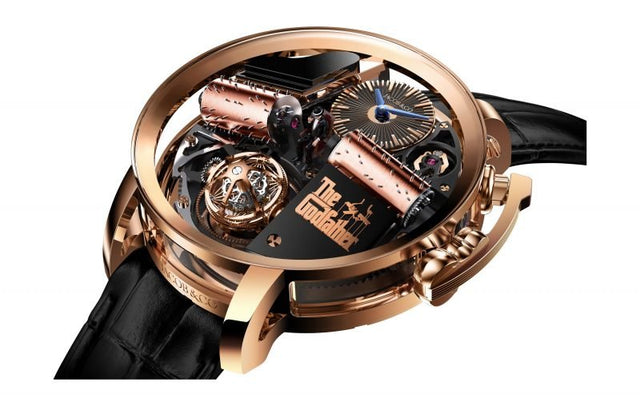 Jacob & Co Opera Godfather Musical Watch Rose Gold Men's OP110.40.AG.AB.A