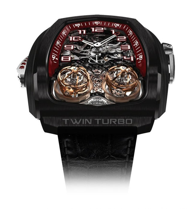 Jacob & Co Twin Turbo Black DLC Men's TT100.21.NS.NK.C