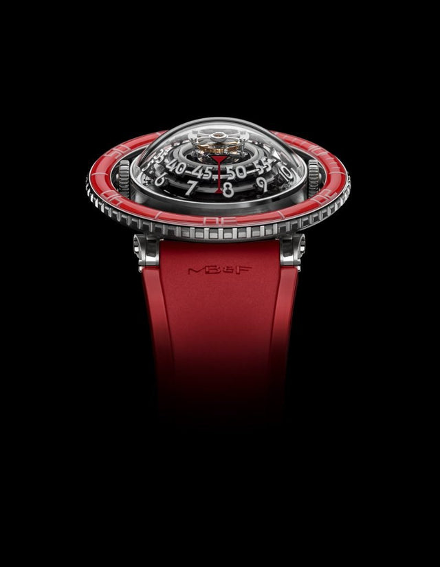 MB&F HM7 Aquapod Platinum Red Men's 70.PBL.B