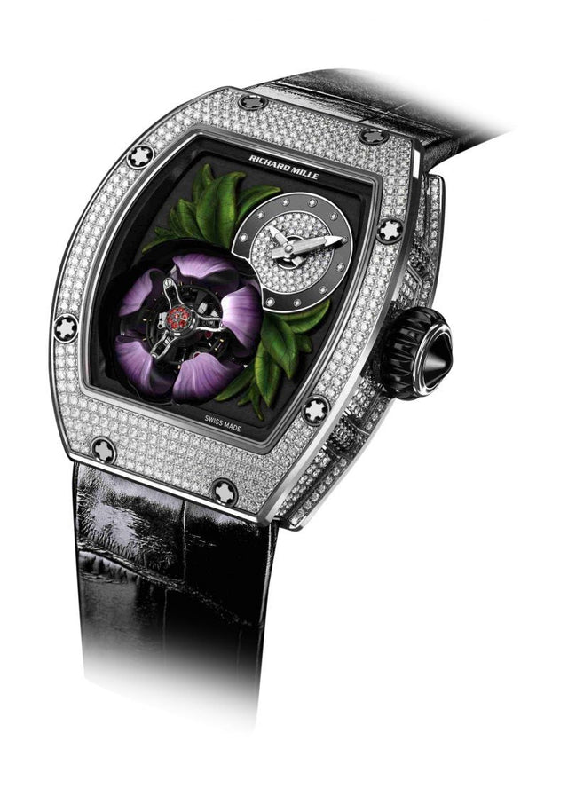 Richard Mille RM 19-02 Manual Winding Tourbillon Fleur Woman's watch White Gold