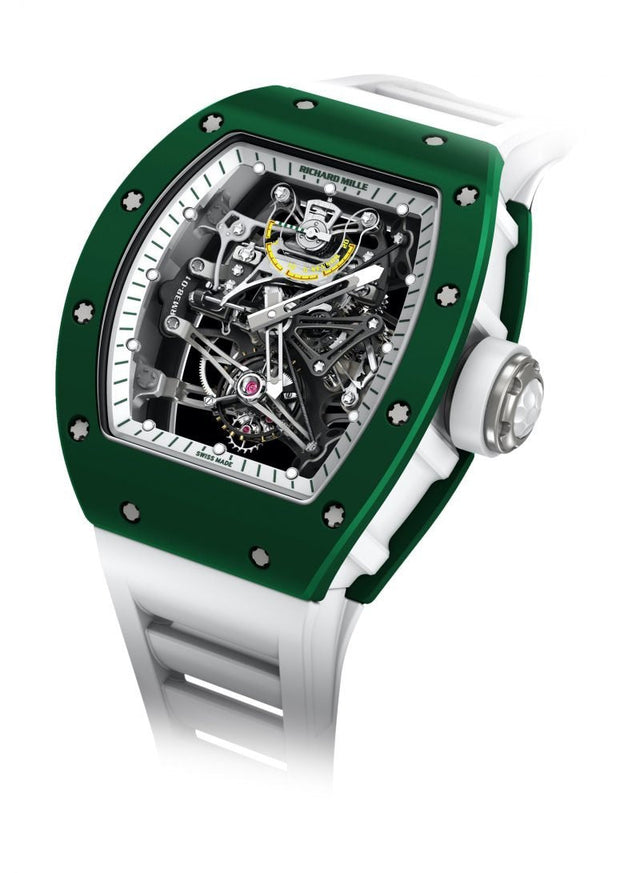 Richard Mille RM 38-01 Manual Winding Tourbillon G-sensor Bubba Watson Men's watch Ceramic,Titanium