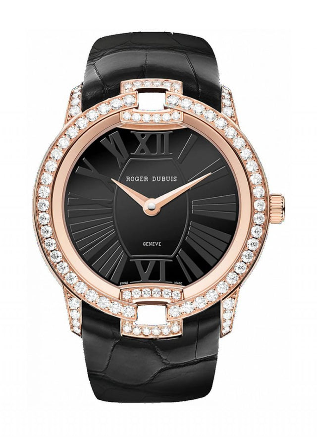 Roger Dubuis Velvet Pink Gold – Black Alligator Strap Woman's watch RDDBVE0077