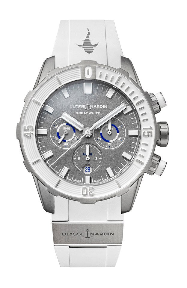 Ulysse Nardin Diver Chronograph “Great White” Мужские часы 1503-170LE-1A-GW/3B