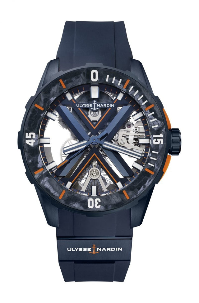Часы Ulysse Nardin Diver X Skeleton Мужские 3723-170LE-3A-BLUE/3A