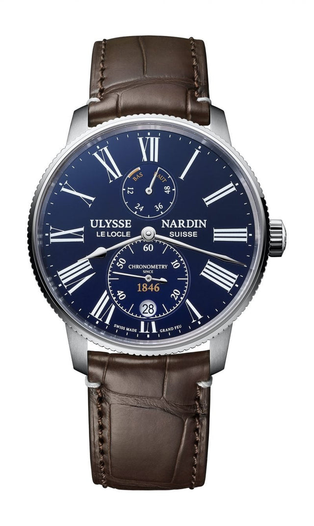 Ulysse Nardin Marine Torpilleur с синей эмалью Мужские часы 1183-310LE-3AE-175/1A