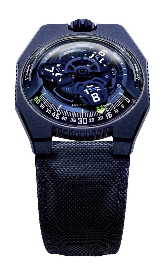 Urwerk UR-100V Blue Men's watch