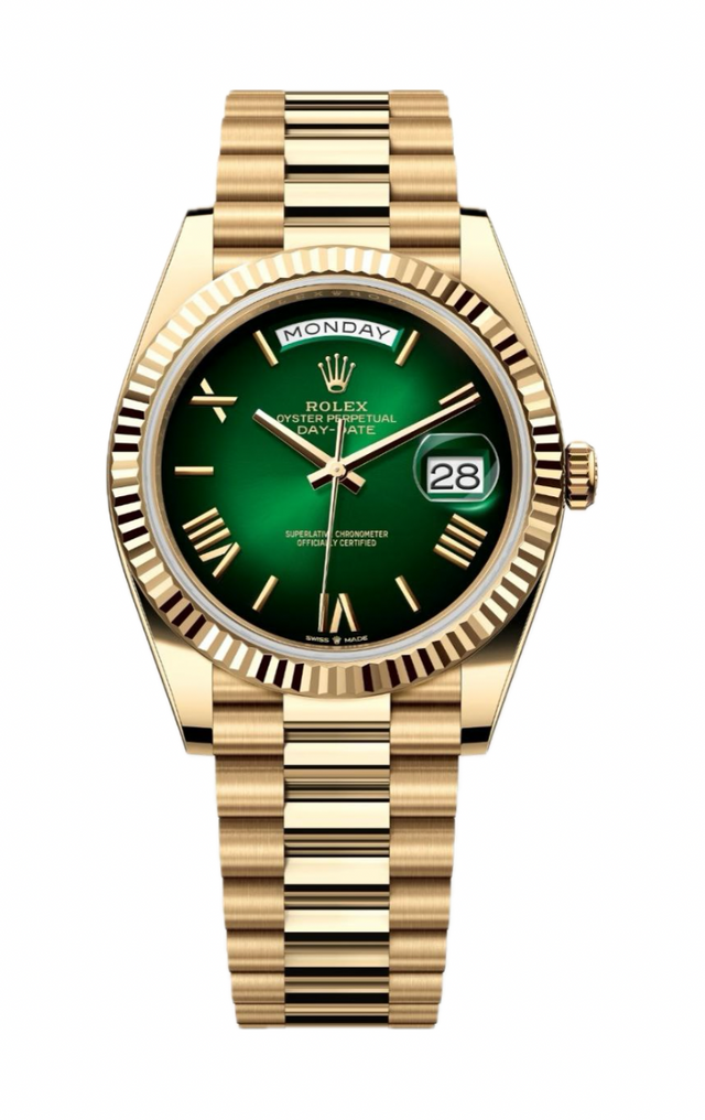 Rolex Oyster Perpetual Day-Date 40 Men's watch 228238-0069 Green ombré dial