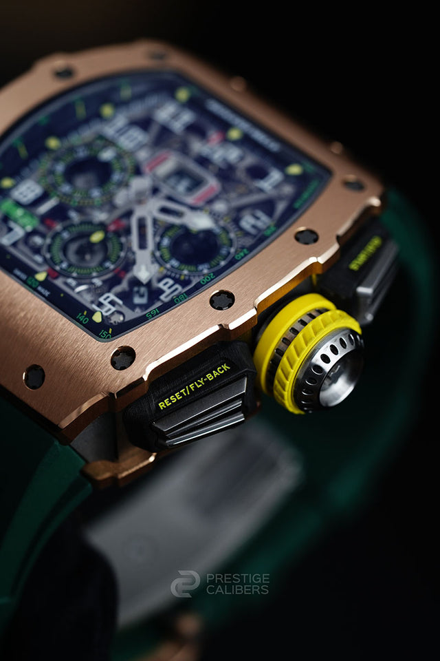 Richard Mille RM 11-03 自动上链飞返计时男士腕表 红金