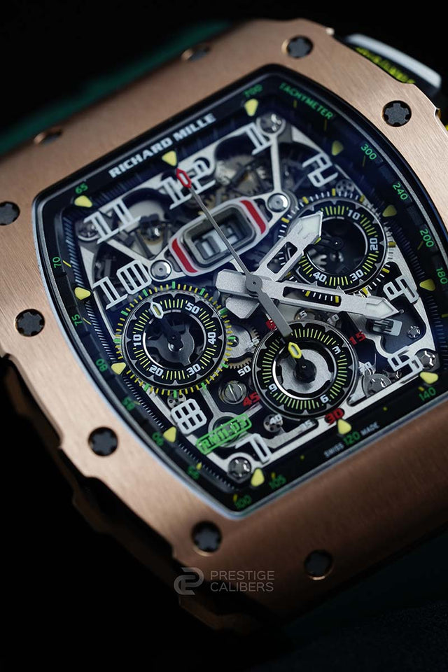 Richard Mille RM 11-03 自动上链飞返计时男士腕表 红金