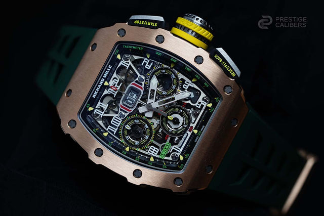 Richard Mille RM 11-03 自动上链飞返计时男士腕表 红金
