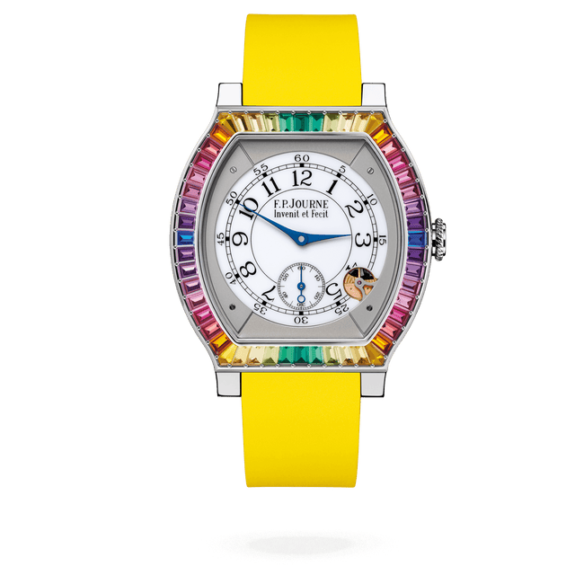 F.P.Journe Élégante 48 Gino's Dream Titanium Yellow strap