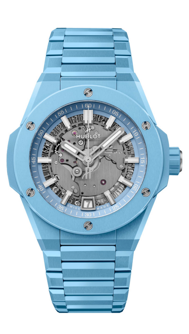 Hublot Big Bang Integral Time Only All Sky Blue Ceramic Men's Watch 456.EX.5120.EX