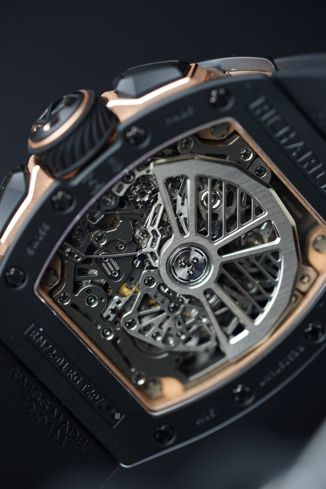 Richard Mille RM 72-01 Rose Gold and Black Ceramic Flyback Chronograph