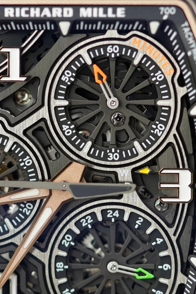 Richard Mille RM 72-01 Rose Gold and Black Ceramic Flyback Chronograph