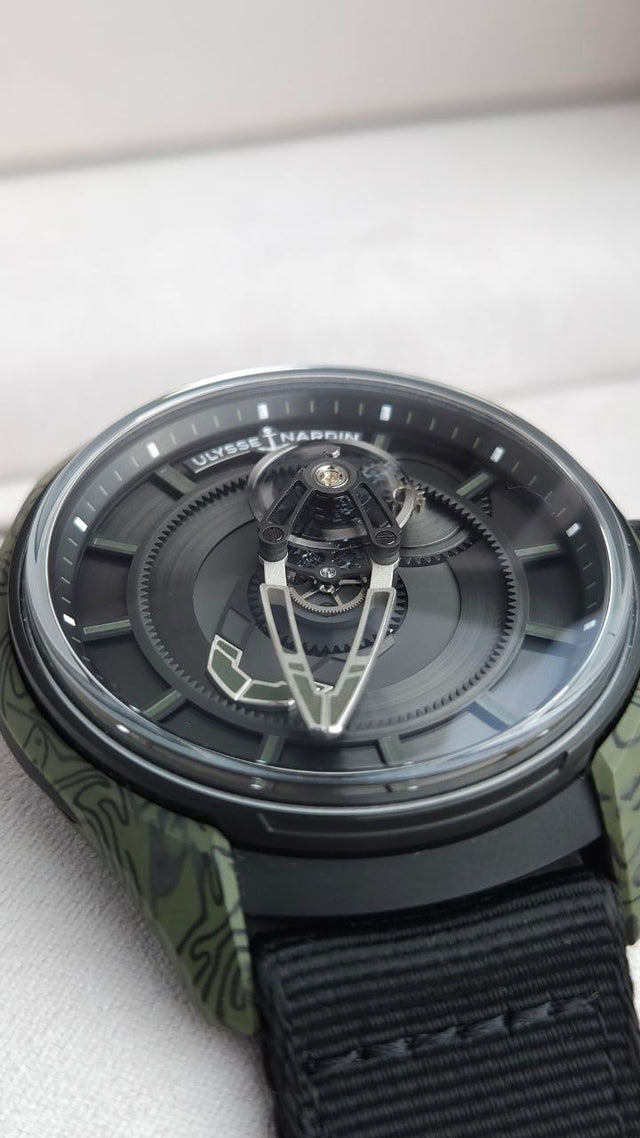 Ulysse Nardin Freak [X OPS] – 43 mm Titanium & Carbon Men’s Watch with Flying Carousel Movement 2303-270-2A-KAKI/0B