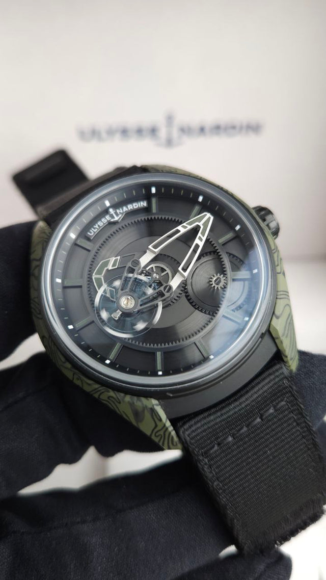 Ulysse Nardin Freak [X OPS] – 43 mm Titanium & Carbon Men’s Watch with Flying Carousel Movement 2303-270-2A-KAKI/0B