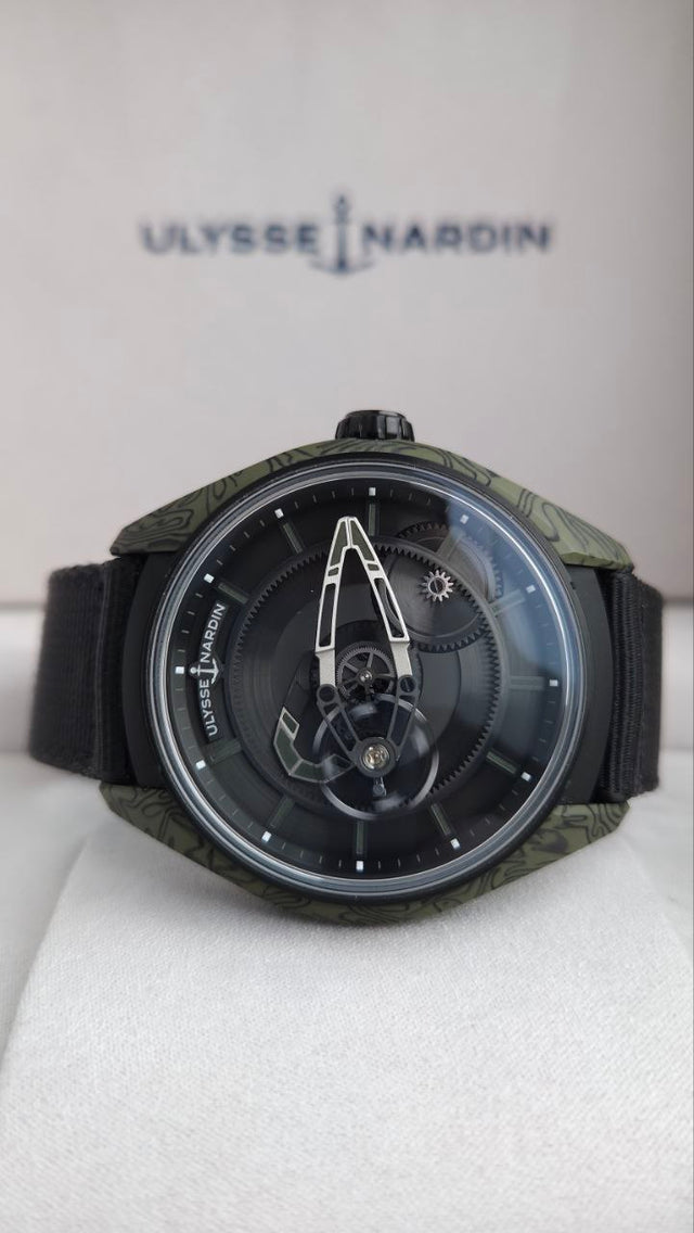 Ulysse Nardin Freak [X OPS] – 43 mm Titanium & Carbon Men’s Watch with Flying Carousel Movement 2303-270-2A-KAKI/0B