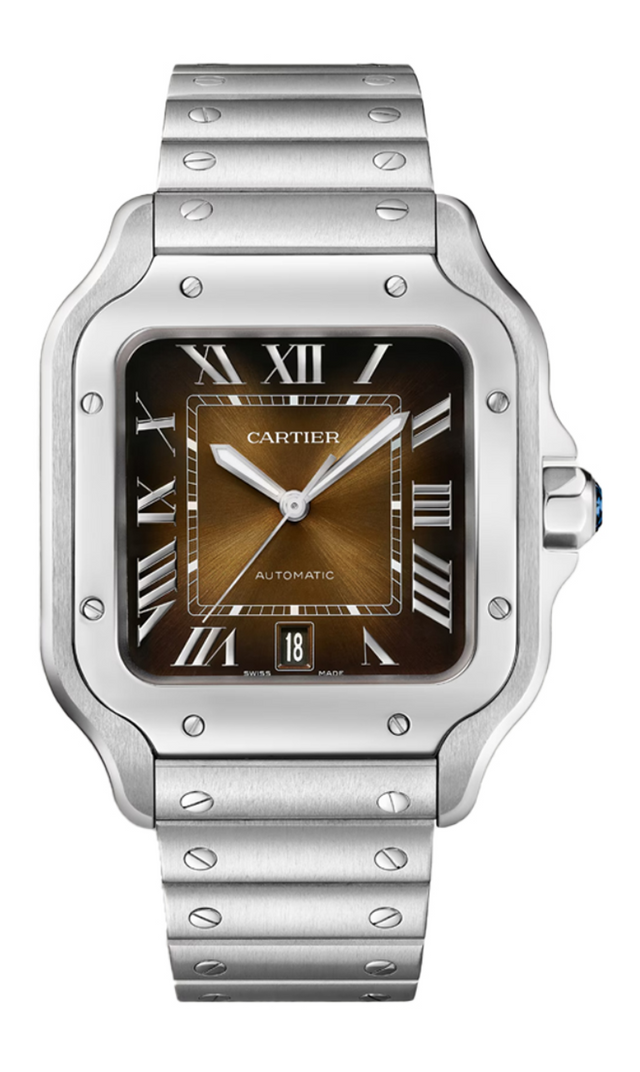 Cartier Santos de Cartier Men's watch WSSA0064 Large Graduated Brown Dial