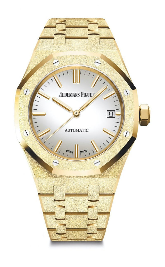 Audemars Piguet Royal Oak Frosted Gold Selfwinding Woman's Watch 15454BA.GG.1259BA.02