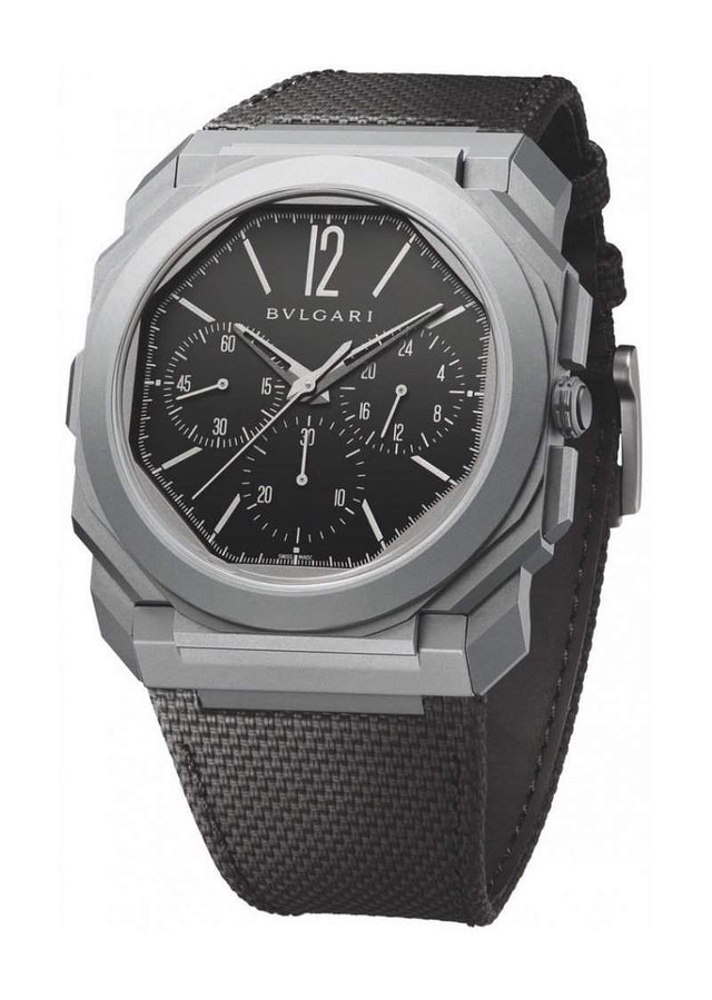 Bvlgari Octo Finissimo Chronograph GMT Titanium Men's Watch 103371