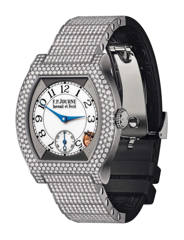F.P.Journe 35mm élégante 40 Titanium 12 Rows of Diamonds with Set Bracelet Woman's Watch