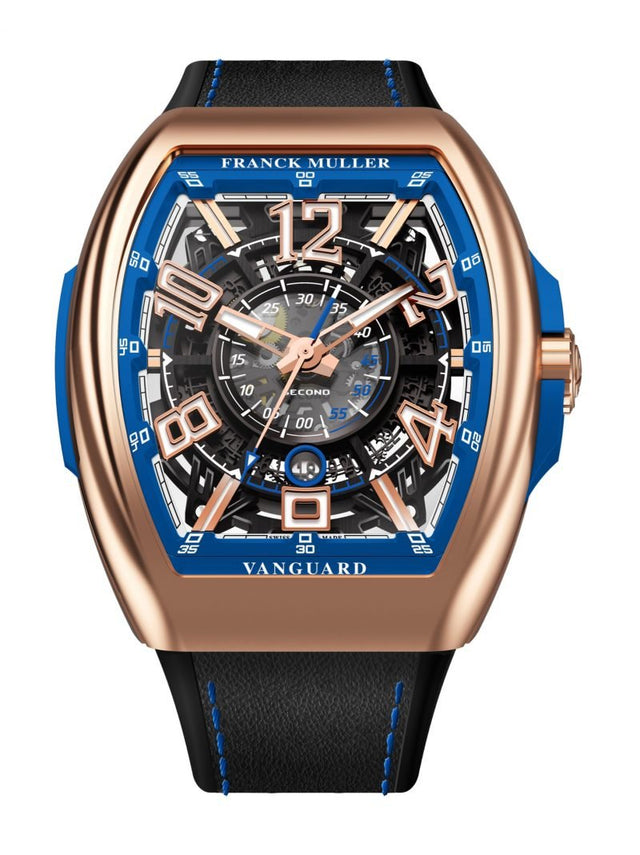 Franck Muller Vanguard Racing Skeleton Men's Watch V 45 SC DT SQT RCG (BL) 5N