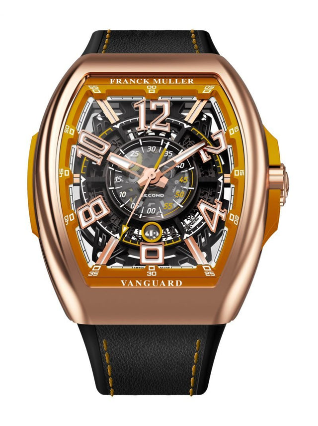 Franck Muller Vanguard Racing Skeleton Men's Watch V 45 SC DT SQT RCG (OR) 5N