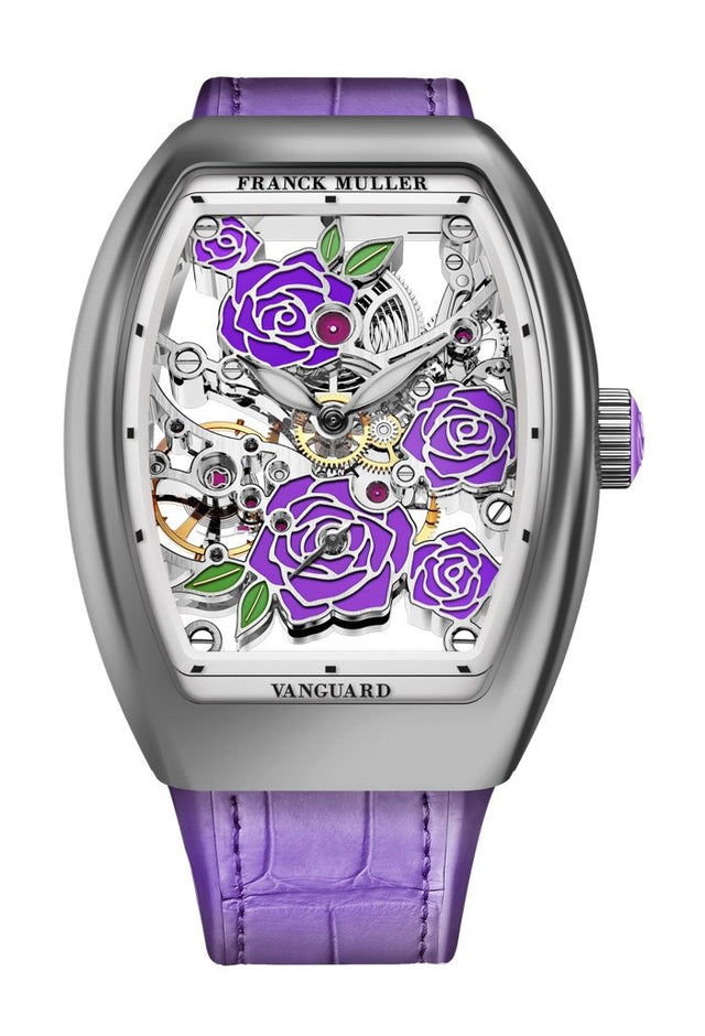 Franck Muller Vanguard Rose Skeleton Woman's Watch V 32 S6 SQT ROSE (VL) OG