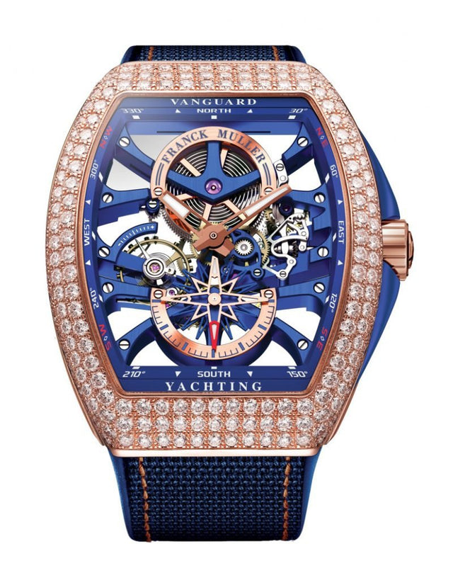 Franck Muller Vanguard Yachting Anchor Skeleton Men's Watch V 45 S6 SQT YACHT (BL) RG