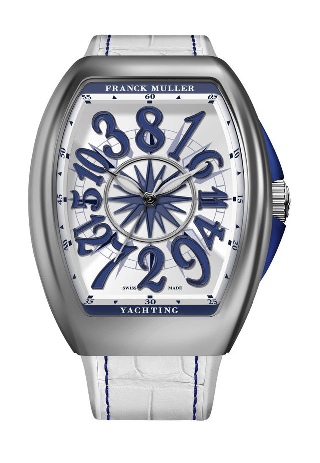 Franck Muller Vanguard Yachting Crazy Hours Men's Watch V 32 CH YACHT (BL) White Dial