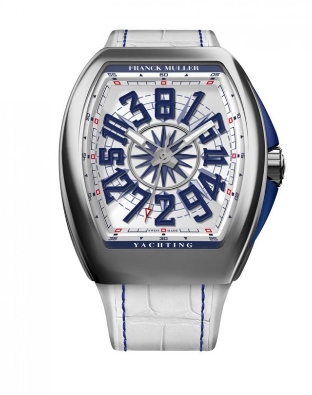 Franck Muller Vanguard Yachting Crazy Hours Men's Watch V 45 CH YACHT (BL) White Dial