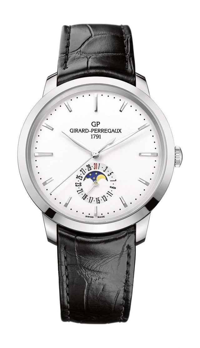 Girard-Perregaux 1966 Date And Moon Phases Woman's Watch 49545-11-131-BB60