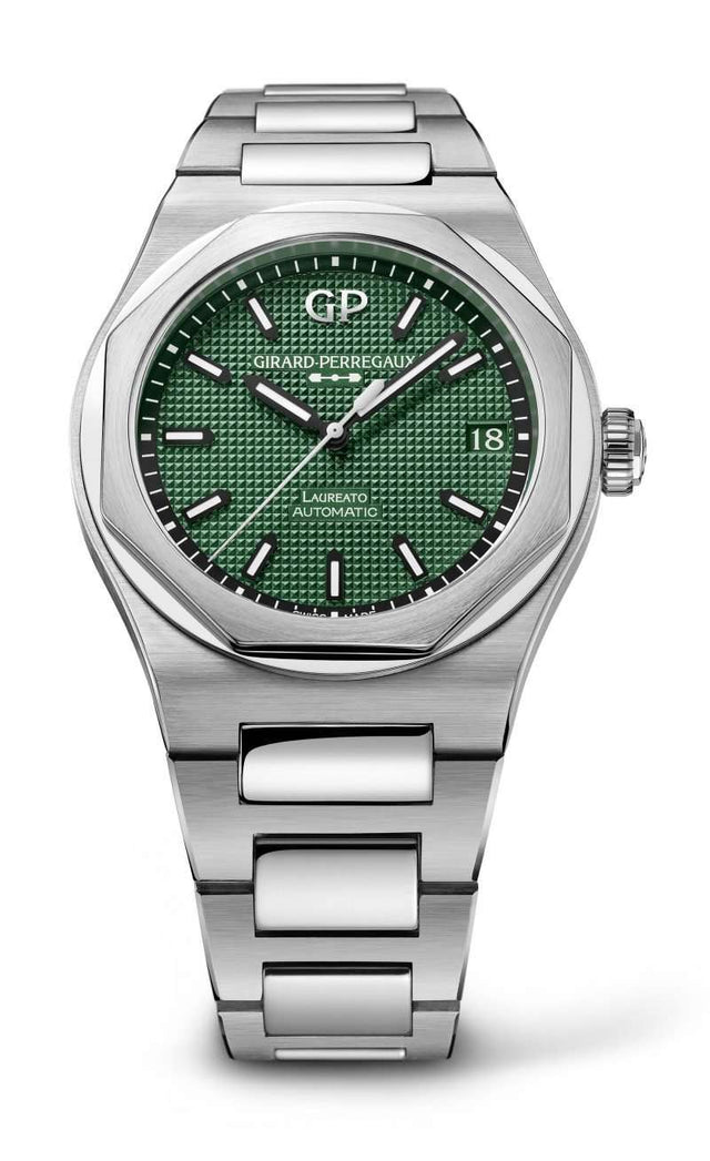Girard-Perregaux Laureato 42mm Green Men's Watch 81010-11-3153-1CM