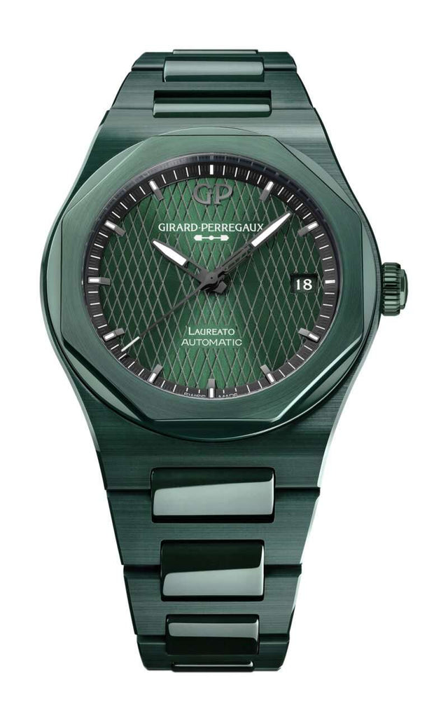 Girard-Perregaux Laureato Green Ceramic Aston Martin Edition Men's Watch 81005-32-3080-1CX