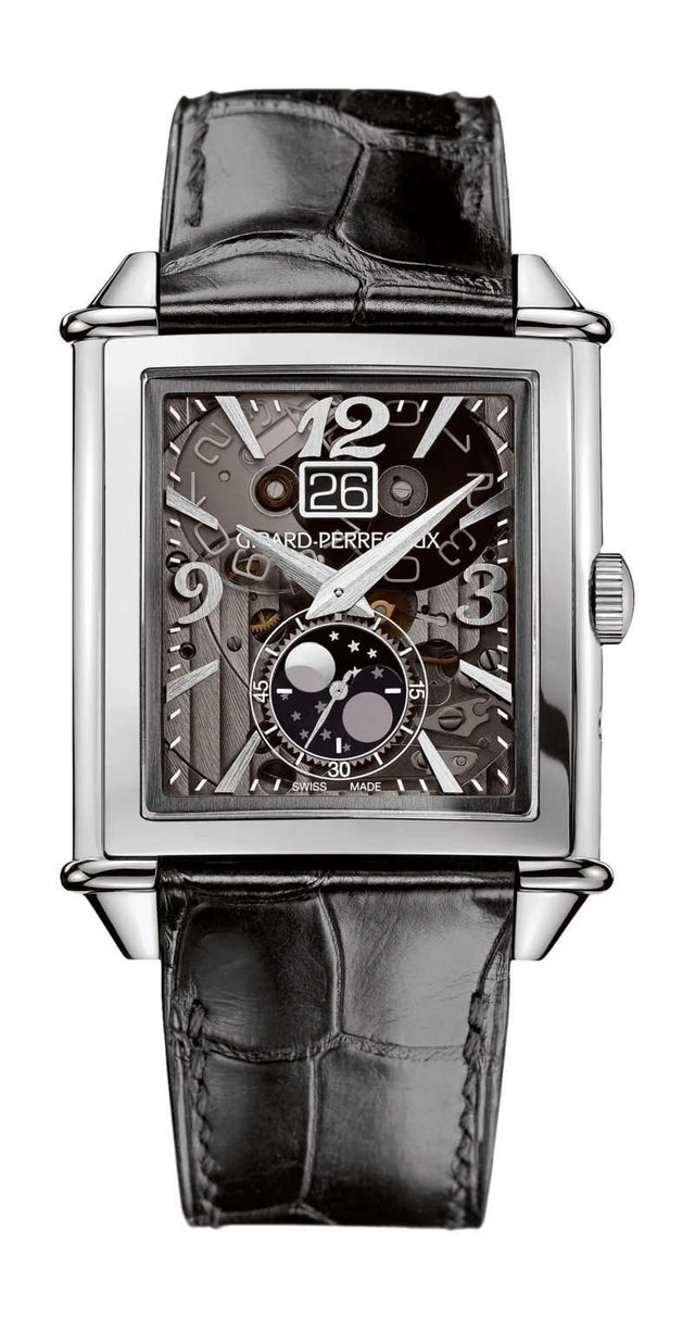 Girard-Perregaux Vintage 1945 XXL Large Date And Moon Phases Men's Watch 25882-11-223-BB6B