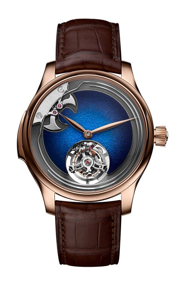 H. Moser & Cie Endeavour Concept Minute Repeater Tourbillon Aqua Blue Men's Watch 1904-0400