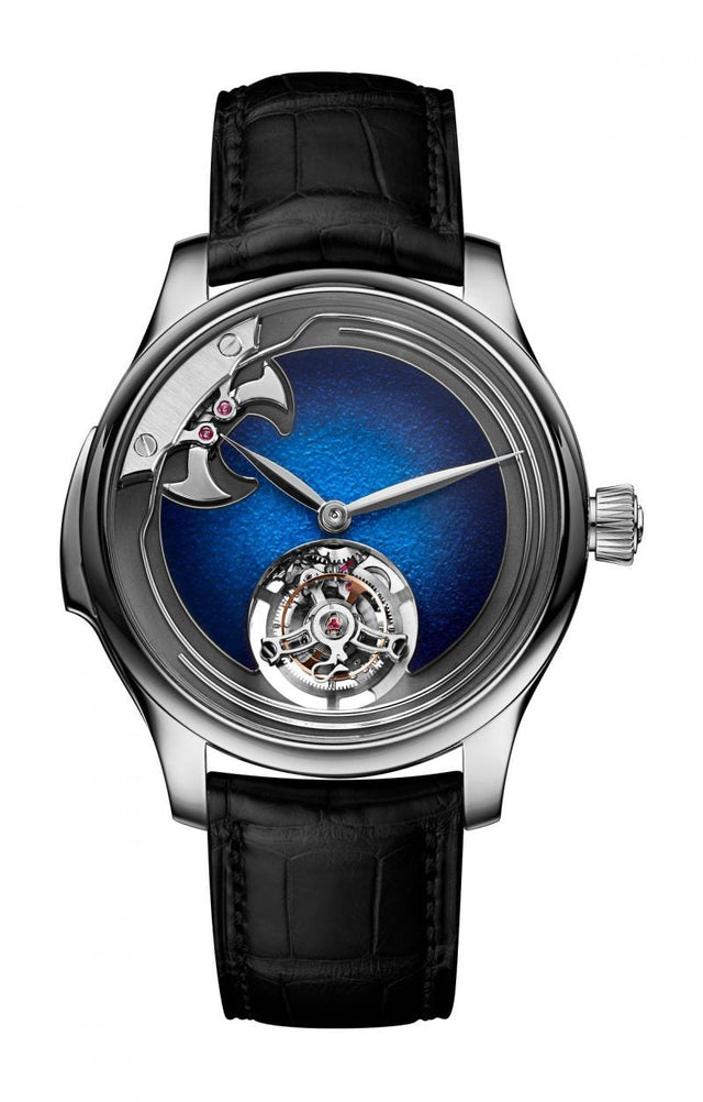 H. Moser & Cie Endeavour Concept Minute Repeater Tourbillon Aqua Blue Men's Watch 1904-0500