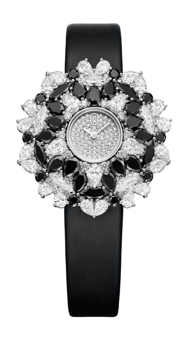 Harry Winston Winston Kaleidoscope High Jewelry Watch Black & White by Harry Winston Woman's Watch HJTQHM36PP005