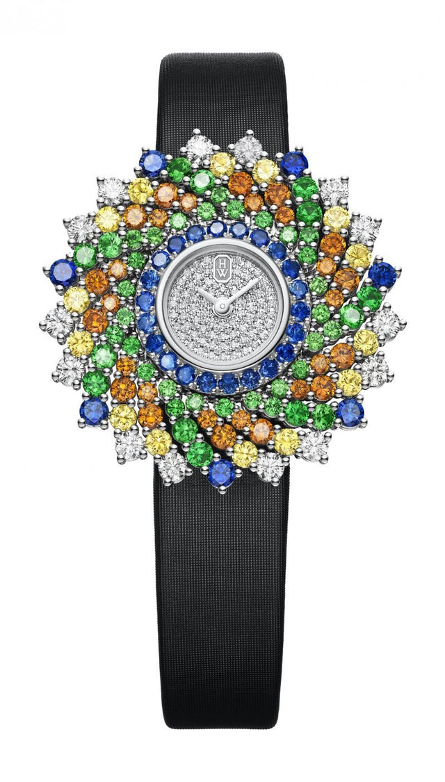 Harry Winston Winston Kaleidoscope High Jewelry Watch by Harry Winston Woman's Watch HJTQHM36PP003