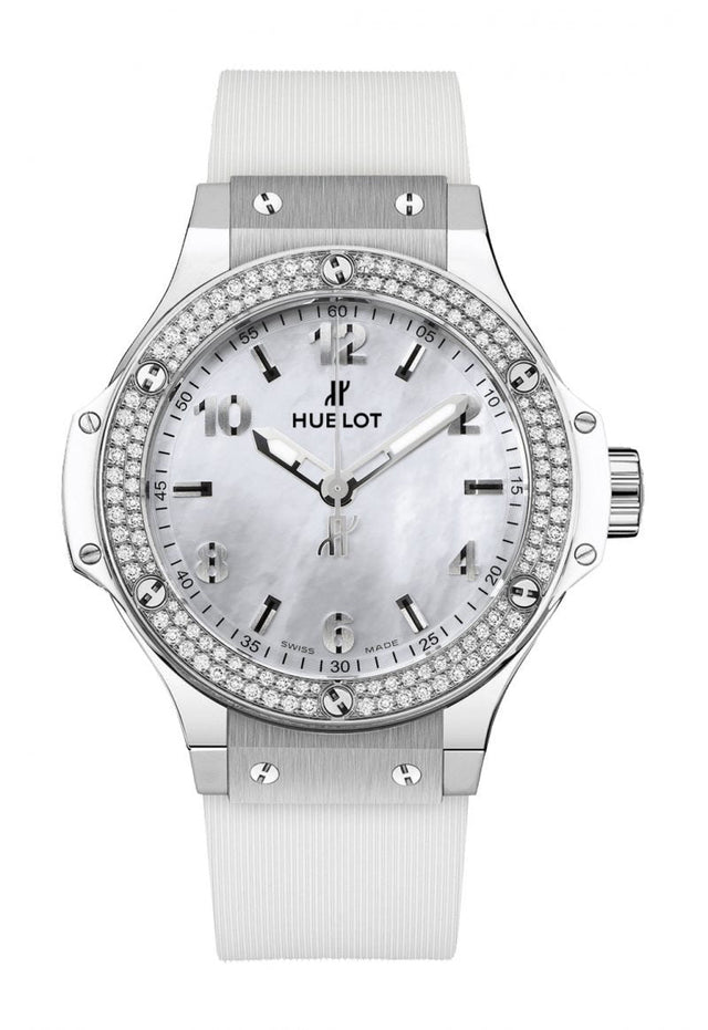 Hublot Big Bang All White Diamonds Mother of Pearl Woman's Watch 361.SE.6010.RW.1104