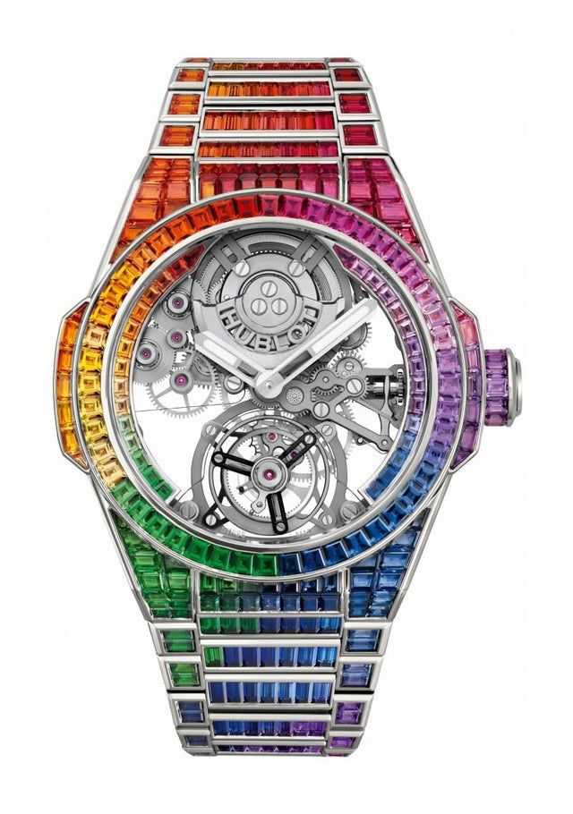 Hublot Big Bang Integral Tourbillon Rainbow Men's Watch 455.WX.9900.WX.9999