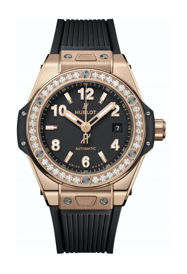 Hublot Big Bang One Click King Gold Diamond 33mm Woman's Watch 485.OX.1180.RX.1204