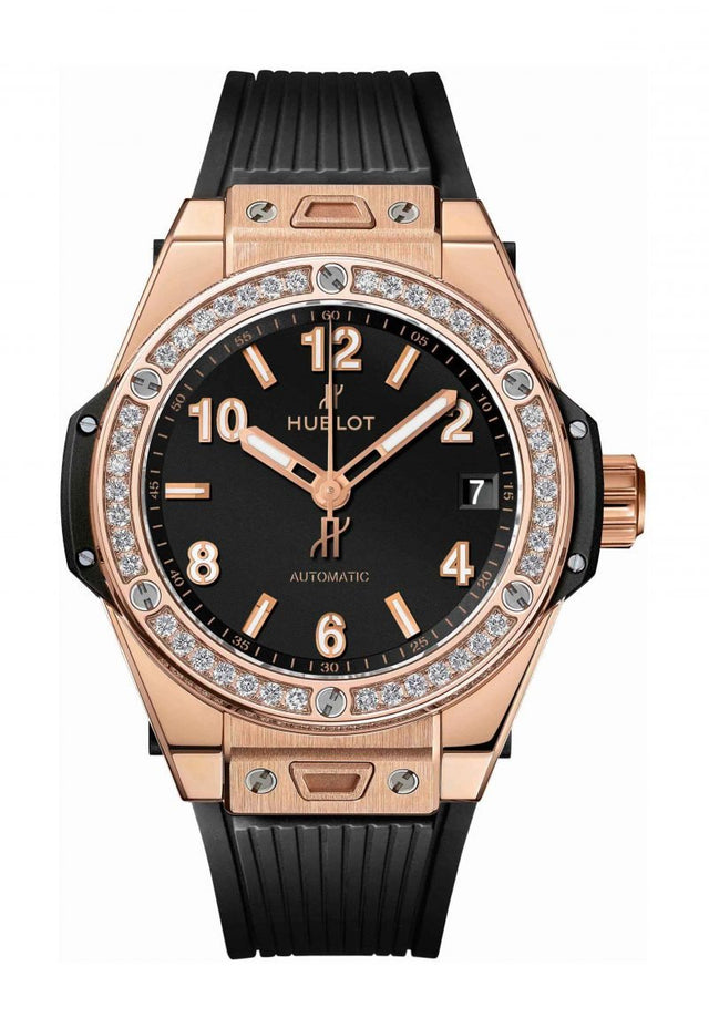 Hublot Big Bang One Click King Gold Diamonds Woman's Watch 465.OX.1180.RX.1204